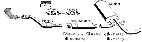 ERNST 050840 Exhaust System